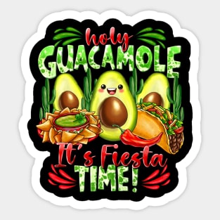 Cinco De Mayo Shirt Holy Guacamole Fiesta Funny Men Women Sticker